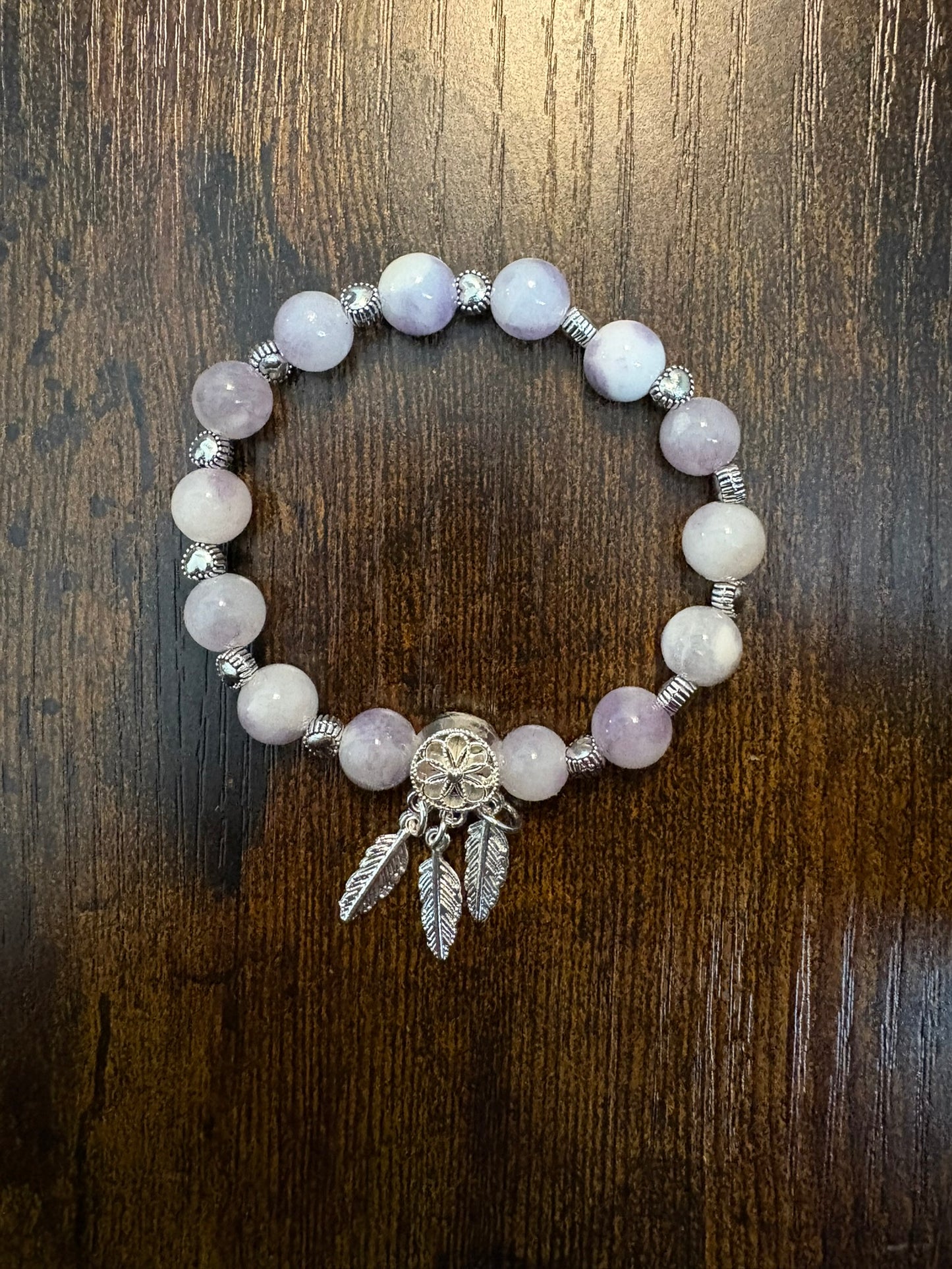 Rêve serein : Quartz blanc et calcédoine violet